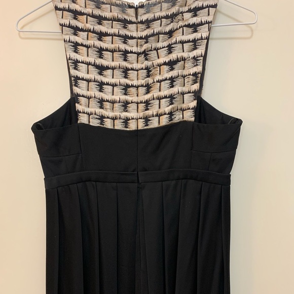 Pollini Black cocktail dress with gold threaded chest and back. Italian couture. - Picture 2 of 7